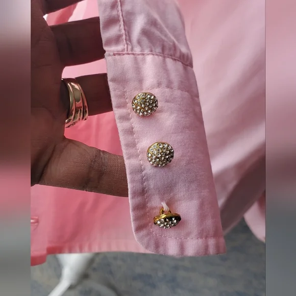 J Crew Pink Button-Up Shirt - Picture 10 of 16